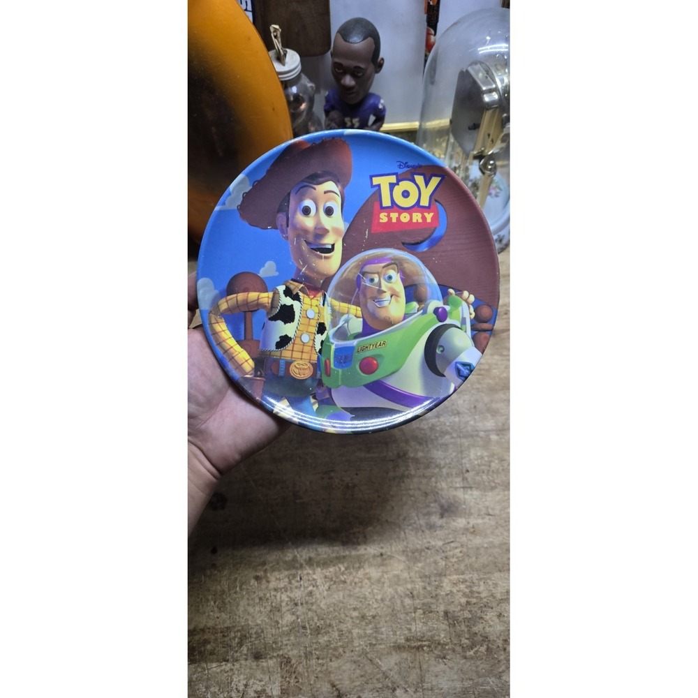 Vtg. 90's Disney Pixar Toy Story Dinnerware Woody Buzz Plate  Zak Designs 8" Sz